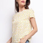 Blouse avec citrons imprimés