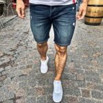 Short en jean HUNIFIVE pour homme