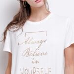 T-shirt à message